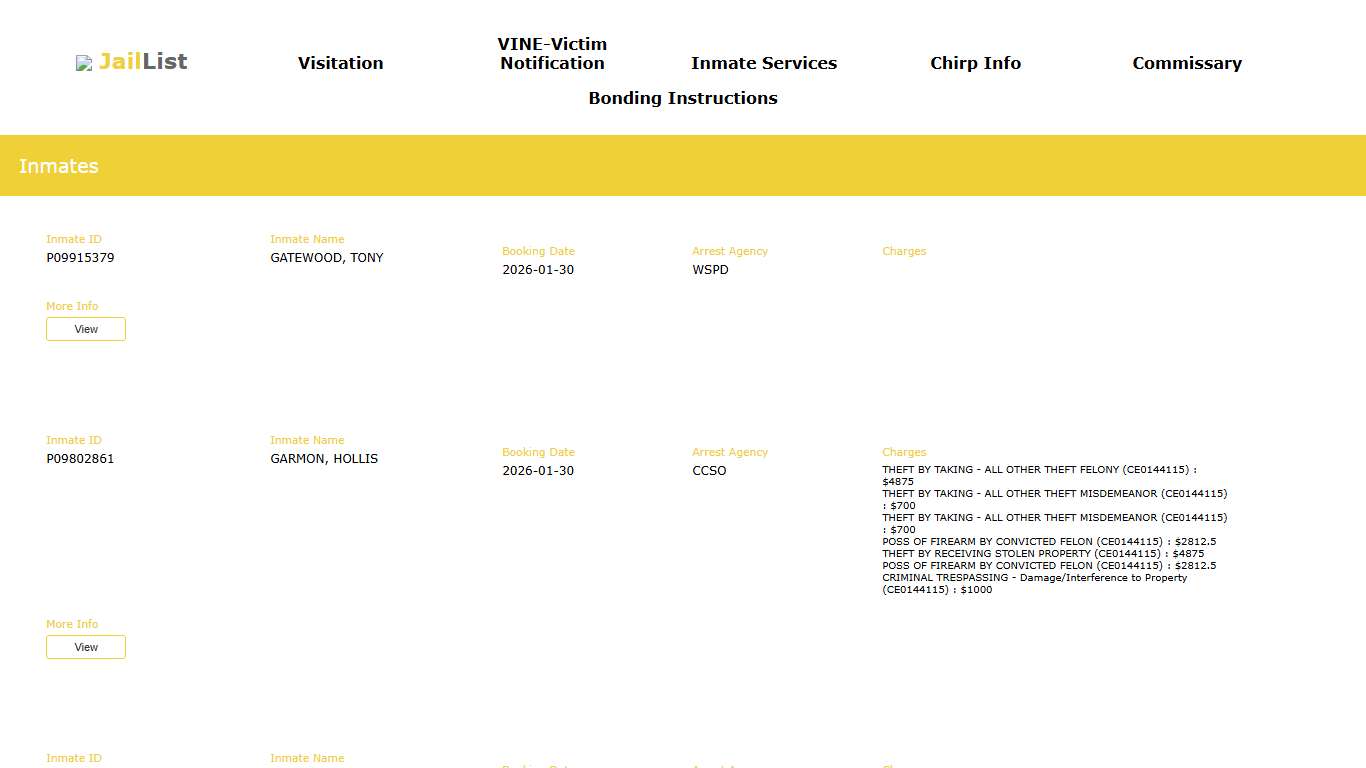 Cherokee County Inmate Search